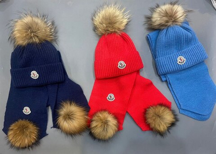 Комплект Moncler (шапка + шарф)