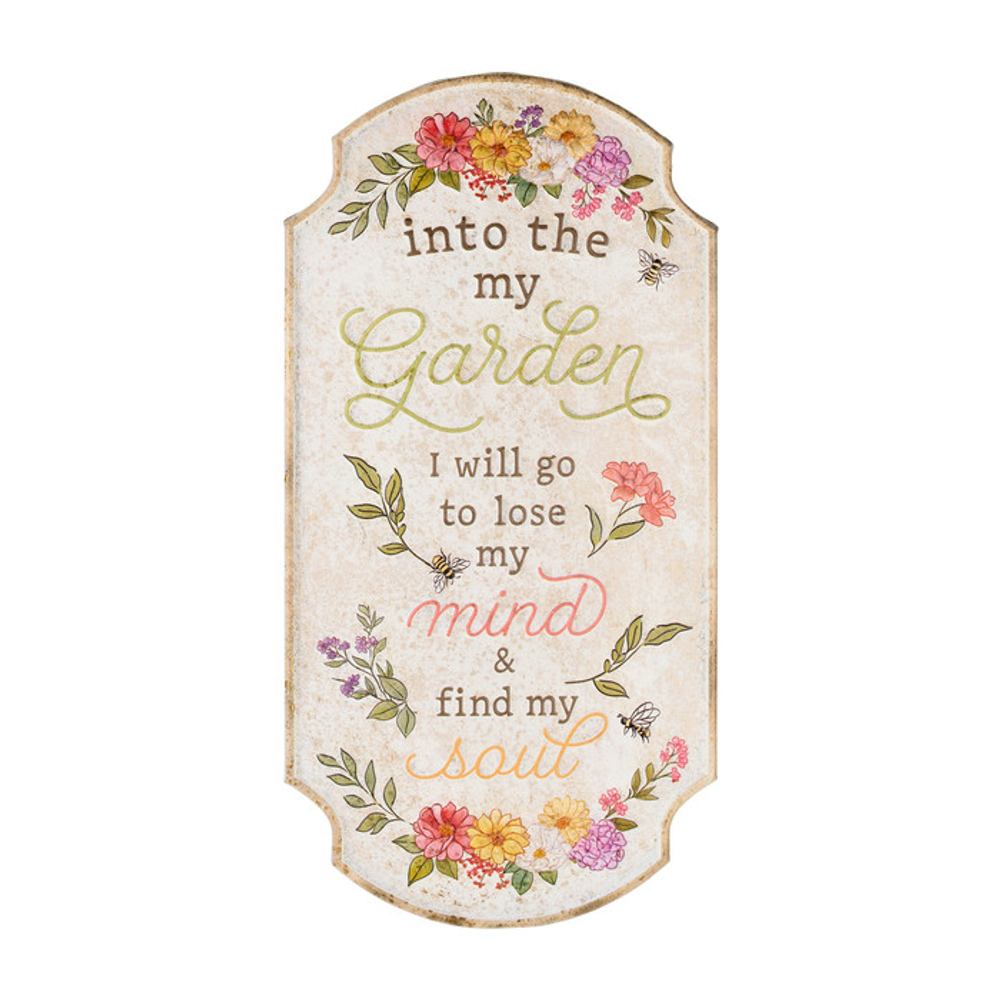 Табличка декоративная "Сад" 26.5x51.5см