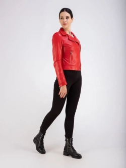 Кожаная куртка демисезонная косуха