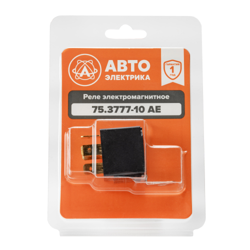 Реле стартера (4-х контактное), ГАЗ, ВАЗ, УАЗ, ПАЗ, 12 В, 30 А, замыкающее, с кронштейном (карман под кронштейн), медные контакты, в блистере  (ан. 90.3747-10, 98.3777-10)