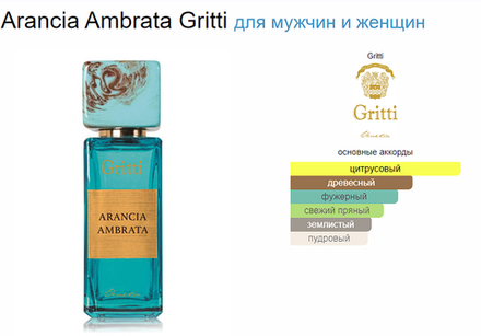 GRITTI Arancia Ambrata 100 ml (duty free парфюмерия)