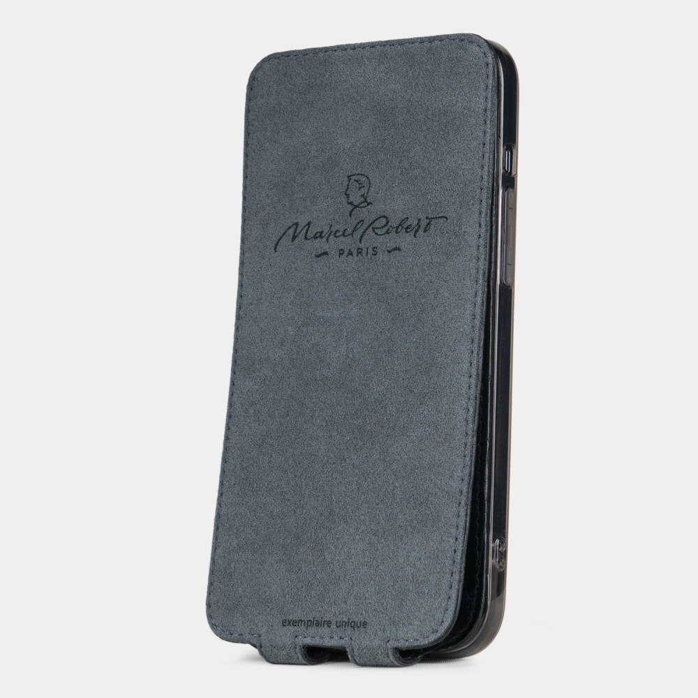 Чехол для iPhone 12 Pro Max из натуральной кожи крокодила, черного цвета