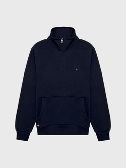 Свитшот Tommy Hilfiger Flag Logo Quater-Zip Navy