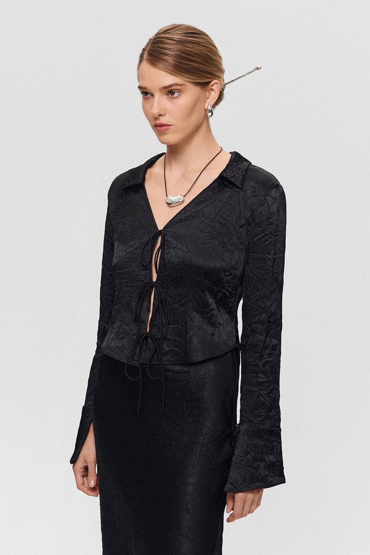 Блуза на завязках
