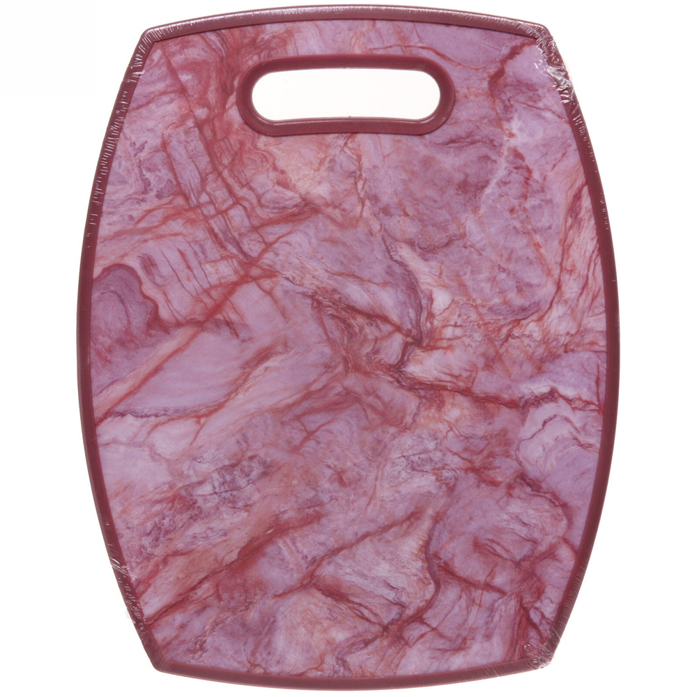 Доска разделочная пластиковая «Stone» 30*38*1см Розовый камень, Бочонок