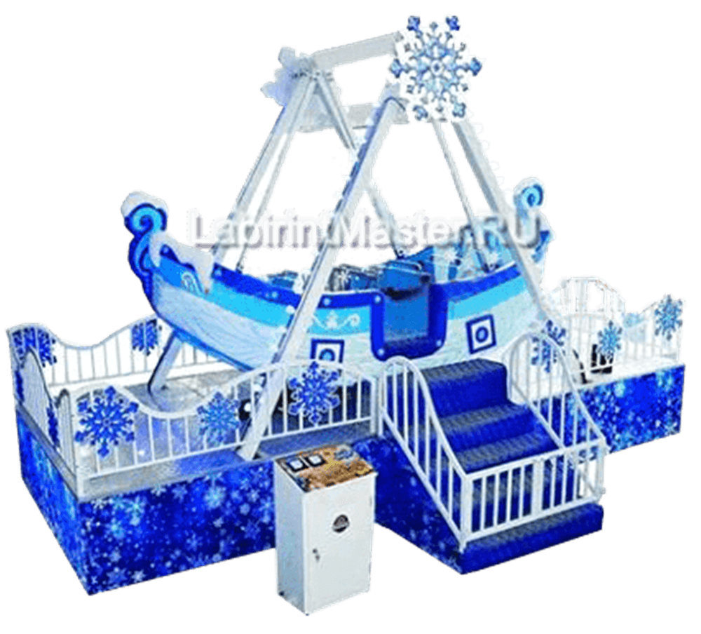 Аттракцион качели «Зимняя лодочка», 5,5×3×3,5 м