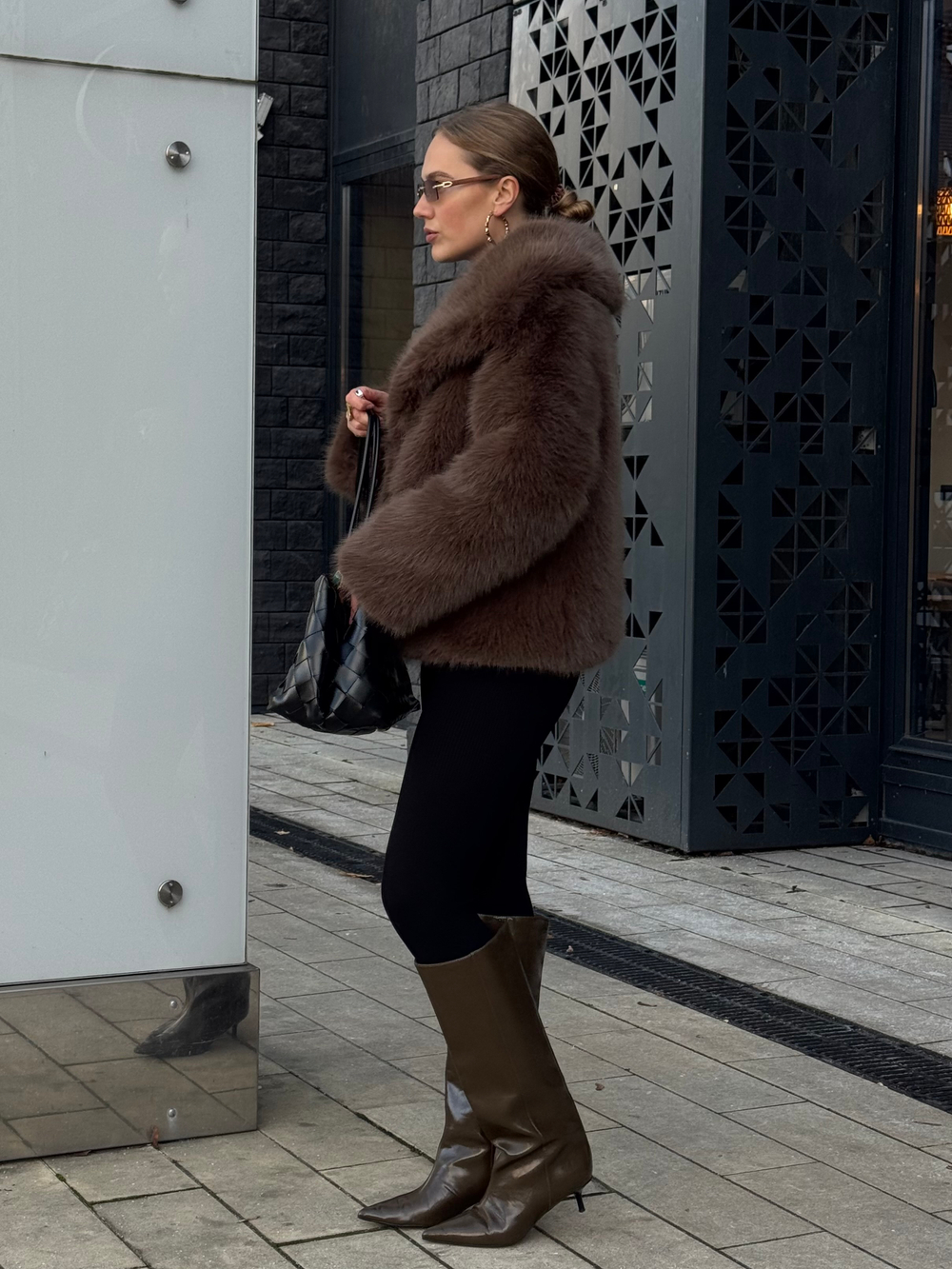 Шуба Slavic girl шоколадный