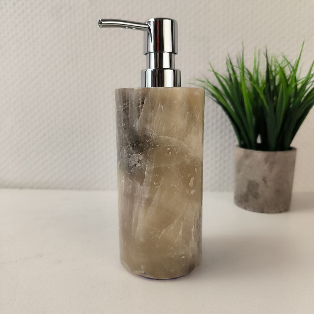 Дозатор для мыла из оникса Grey DO-63965  (68)