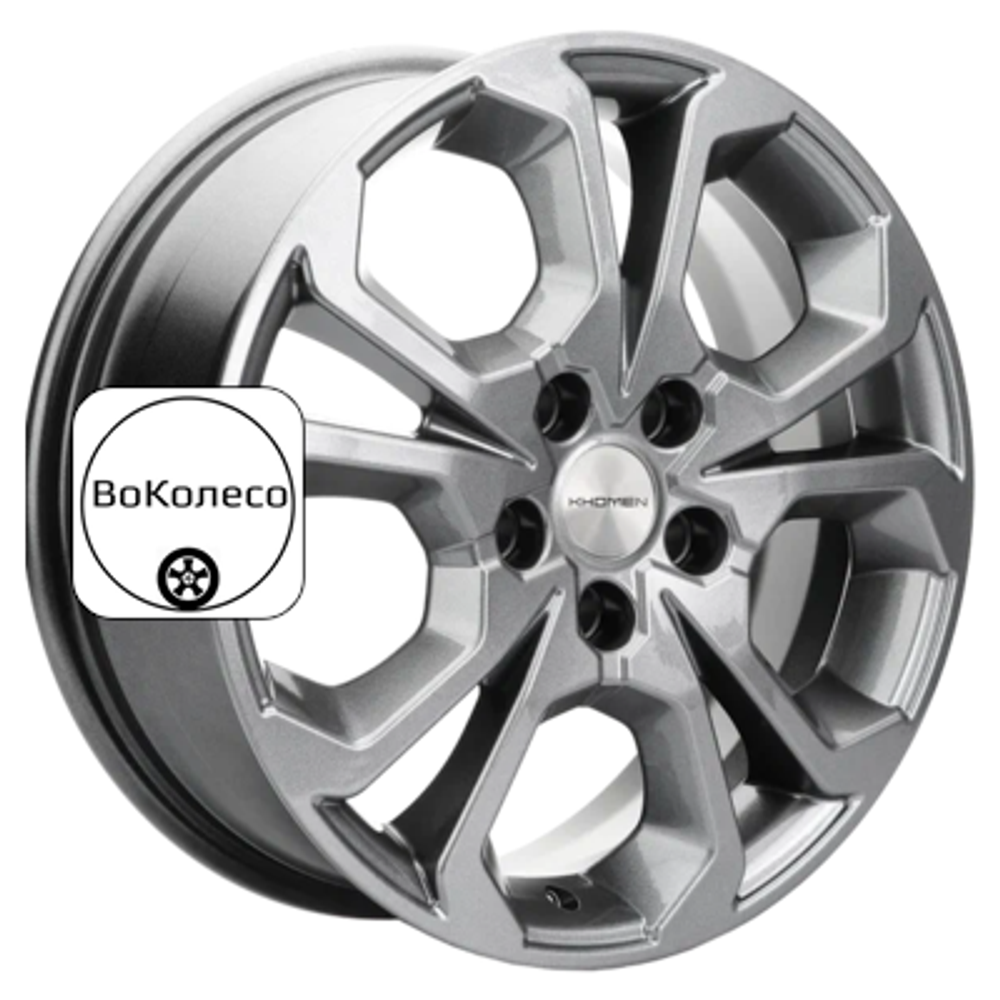 6,5x17/5x108 ET33 D60,1 KHW1711 (Chery/Exeed) Gray Khomen Wheels