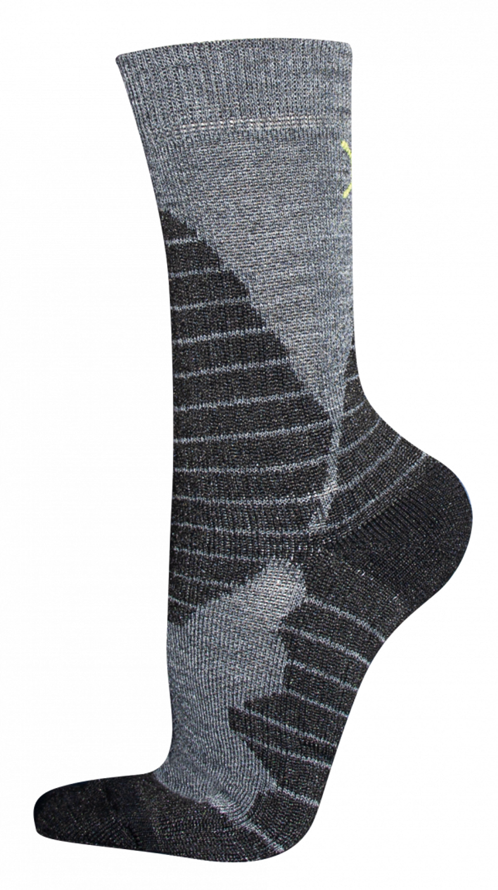 носки TALBERG, Altai Merino -15°C, цвет черный/серый, размер 36-38