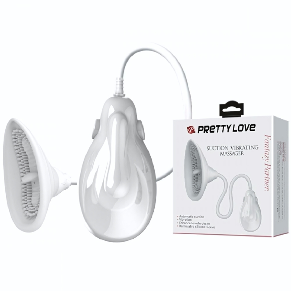 Помпа автоматическая для клитора и малых половых губ с вибростимуляцией Pretty Love