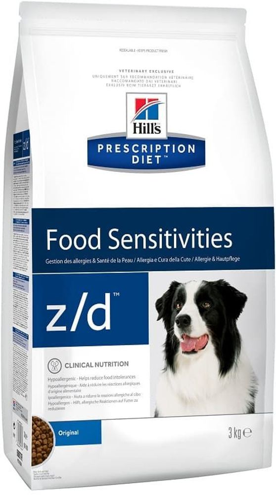 Hill's PD z/d Food Sensitivities 3кг диет.корм для собак при пищевой аллергии