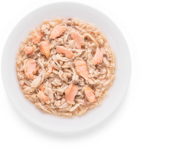 Grandorf Консервы для кошек Куриная грудка с лососем в бульоне 70г