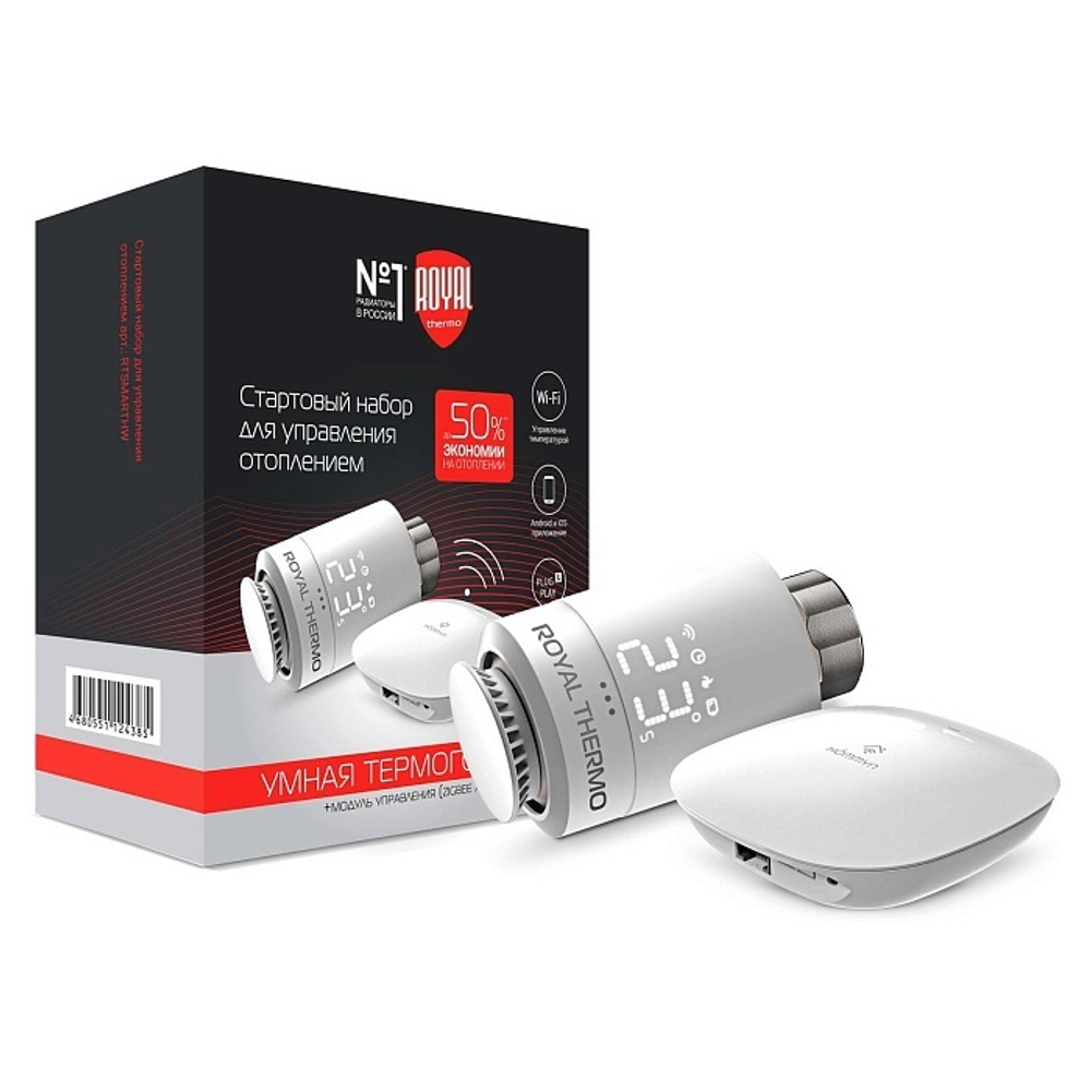 Набор для дистанционного управления отоплением Royal Thermo белый
