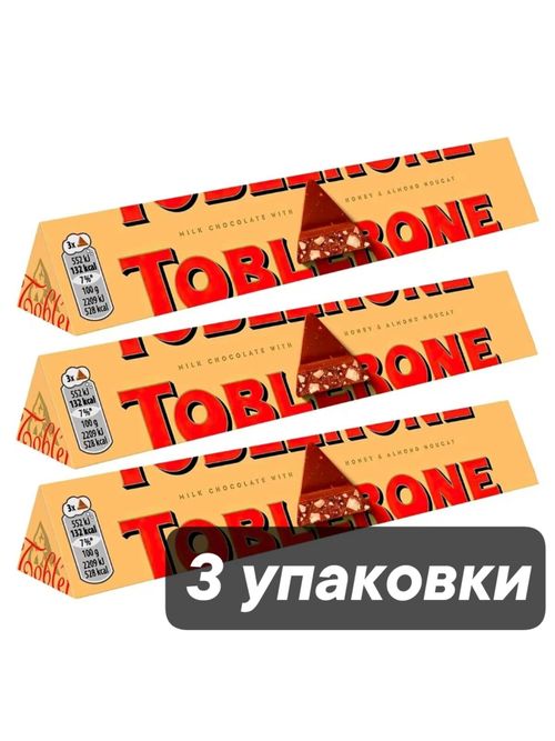 Toblerone шоколад молочный 100 г 3 шт