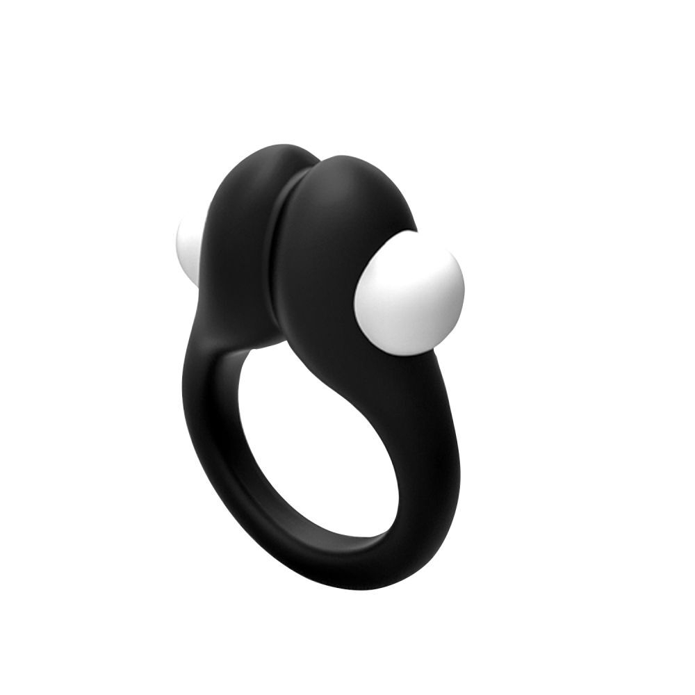 Черное эрекционное кольцо Zippy Vibrating Ring With Bullet (Цвет: черный)