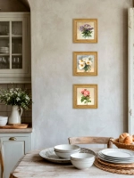 Картина настенная интерьерная в раме "под дерево" 26*26 см