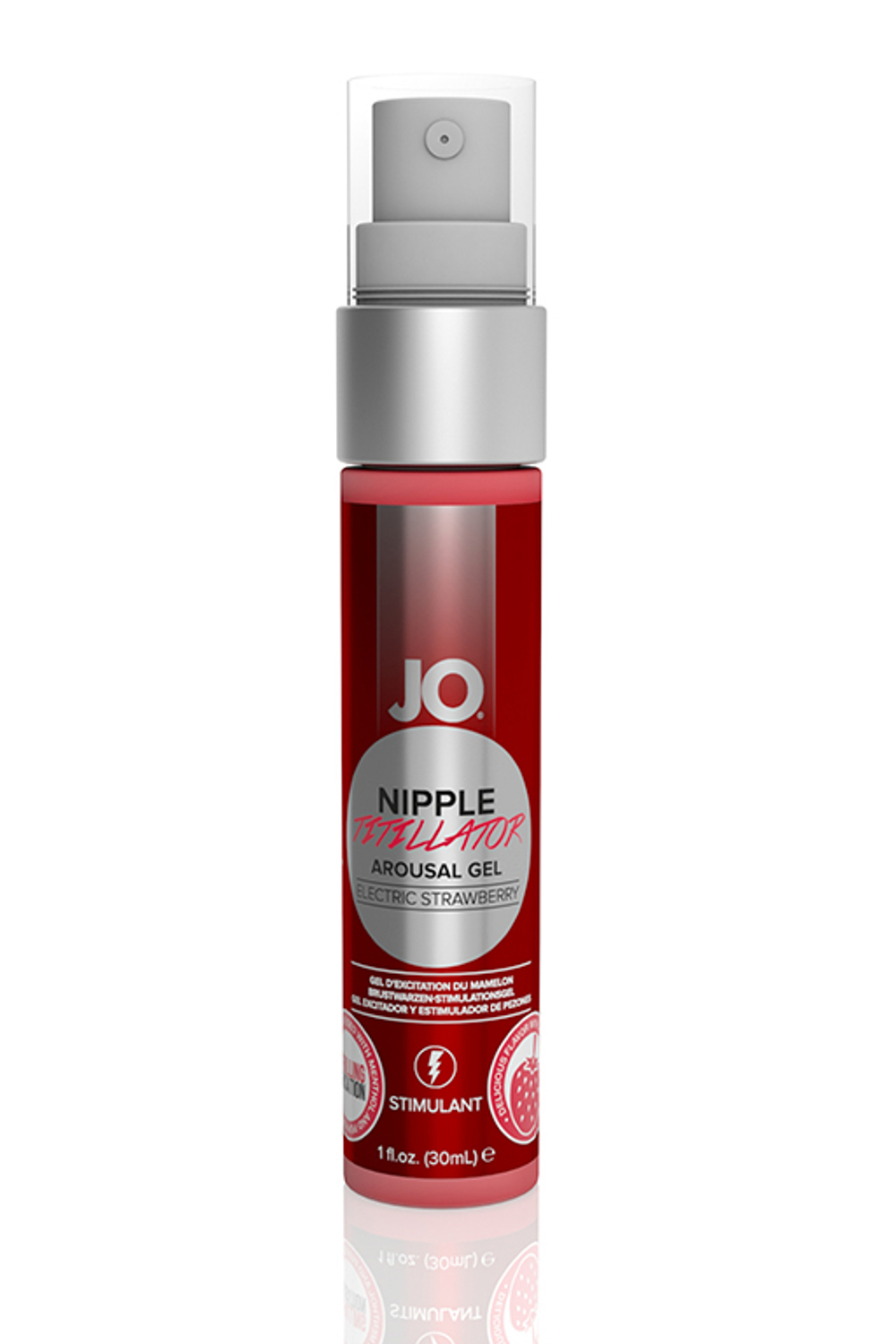 Стимулирующий гель для сосков JO Nipple Titillator Electric Strawberry (30 мл)