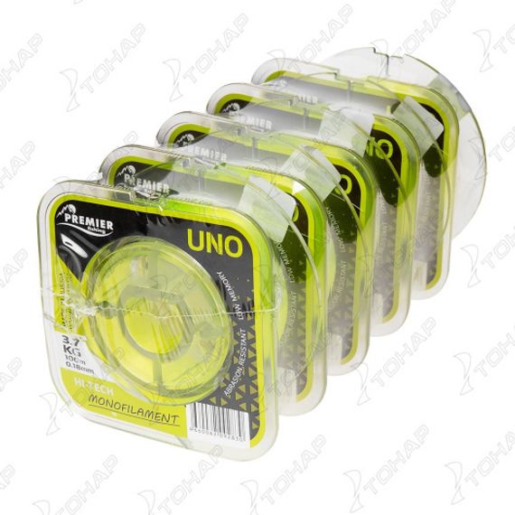 Леска UNO 0,18mm/100m F.Yellow Nylon PREMIER fishing (PR-U-Y-018-100)