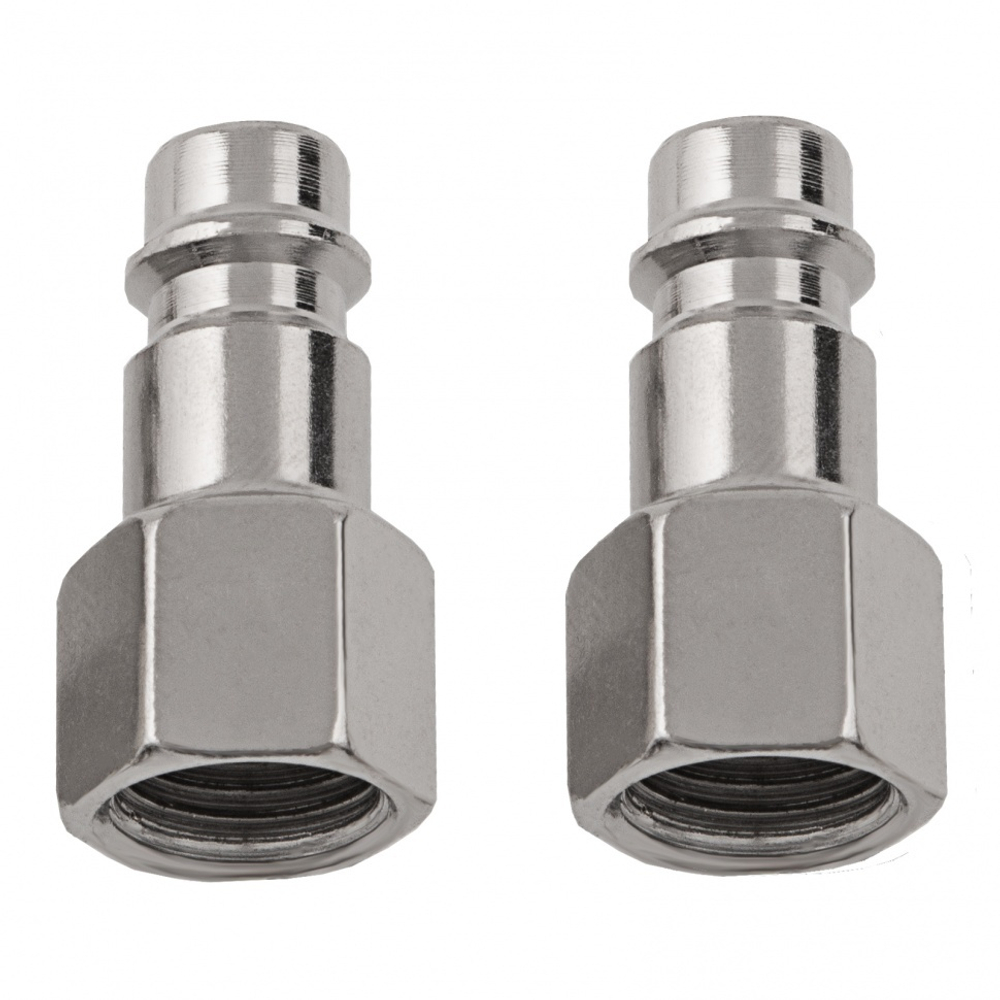 Ниппель универсальный быстросъемный ("папа"), 1/4, внутренняя резьба, 2 шт, Stels