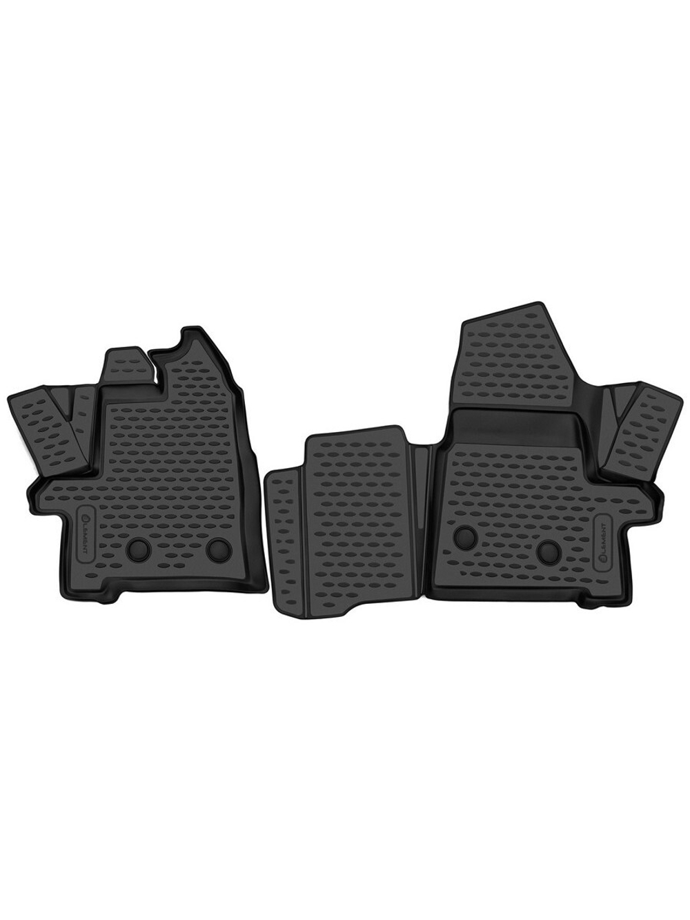 Коврики в салон для FORD Transit, 2014-, 2 шт. (полиуретан) ELEMENT3D1675210K