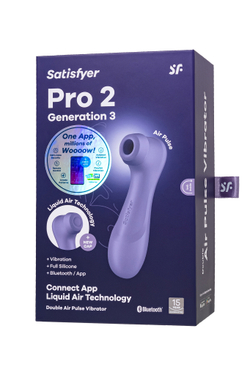 Вакуумный стимулятор клитора Satisfyer Pro 2 Gen 3 с приложением, лиловый