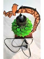 Настольный светильник из фанеры в стиле лофт "Шишка"