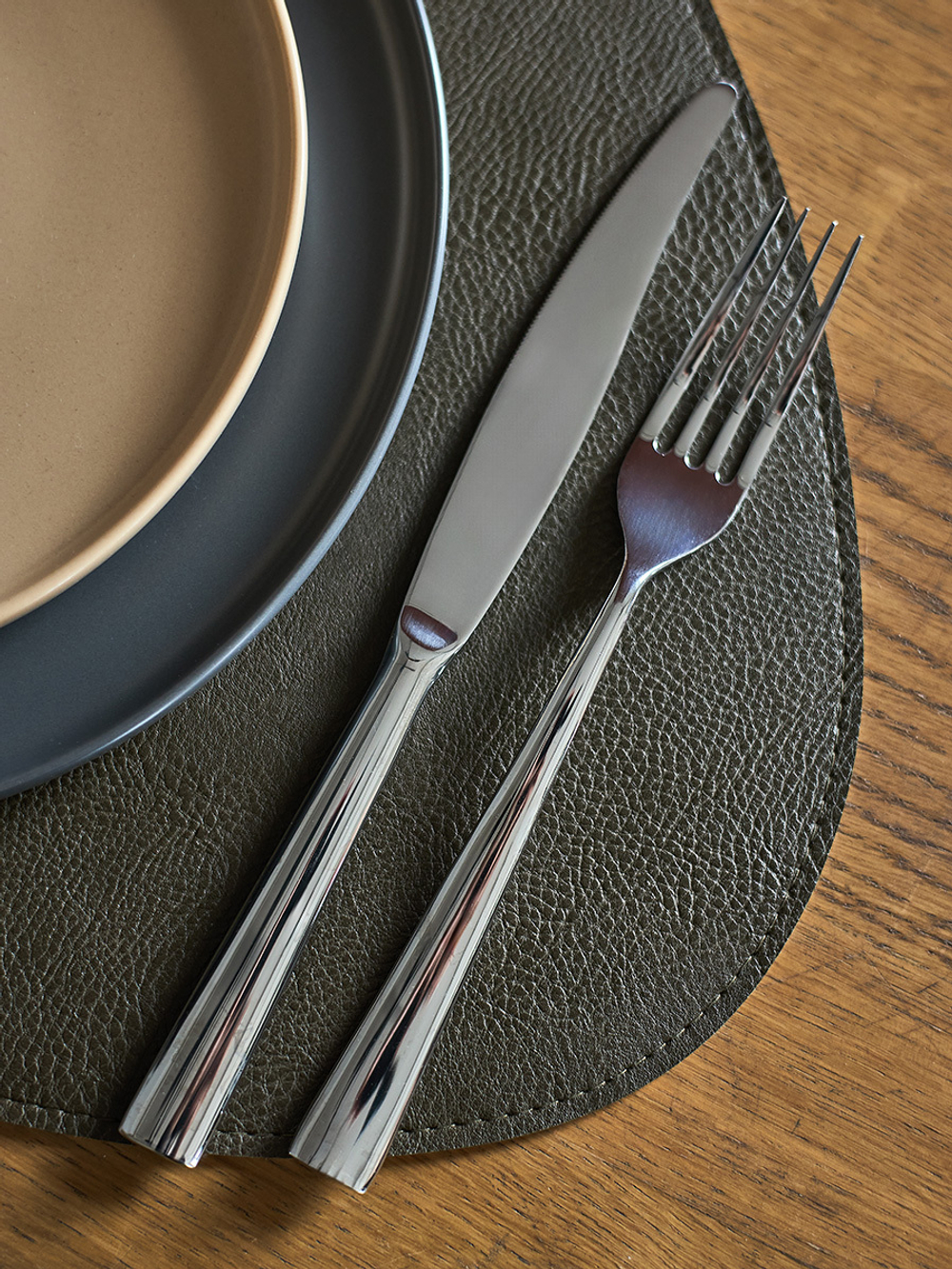 Набор из 2-х двухсторонних сервировочных салфеток drop, 33х41 см, коричневый/карамельный