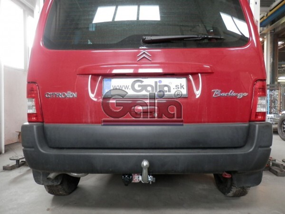 Фаркоп оцинкованный Galia C043A для Citroen Berlingo I 1996-2008, Berlingo First 2008-, Peugeot Partner I 1996-2008, Partner Origin 2008-(паспорт и сертификат в комплекте)(без электрики)