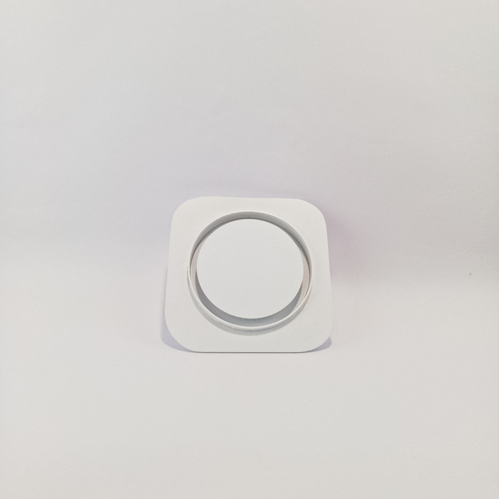 Диффузор теневой Visioner TDPP100W белый/белая крышка, под плитку с регулировкой потока воздуха D100 мм