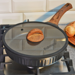 Сковорода 26см Ristretto Stella, а/пр литая со стеклянной крышкой