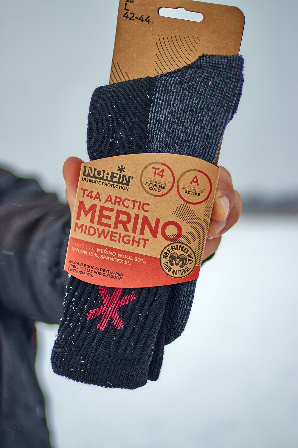 Носки Norfin T4A ARCTIC MERINO MIDWEIGHT р. (39-41) M