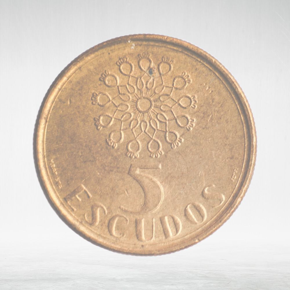 Portugal, 5 Escudos, 1989, VF