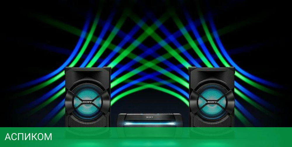 Музыкальный центр Sony Shake-X10 черный (SHAKEX10HN/SSSHAKEX10P)