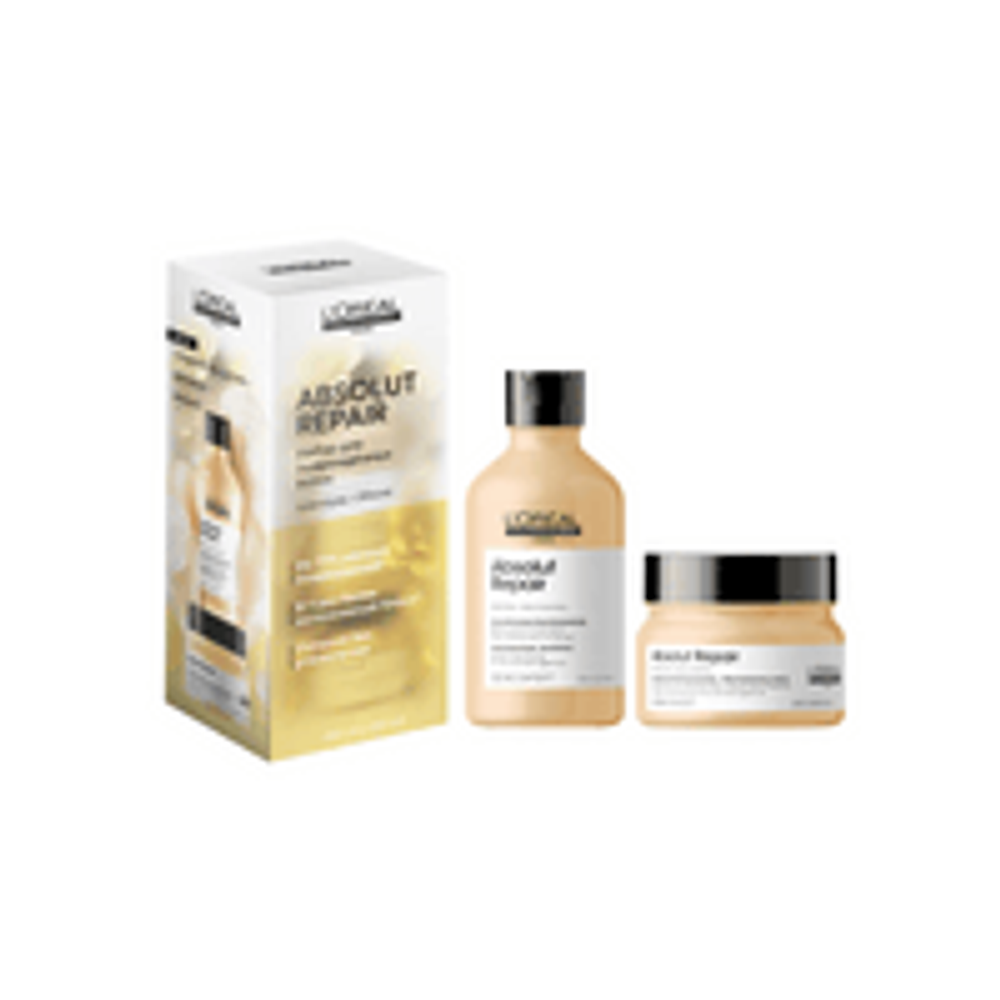 L'Oreal Professionnel Absolut Repair весенний набор для поврежденных волос (Шампунь 300 мл + Маска 250 мл).