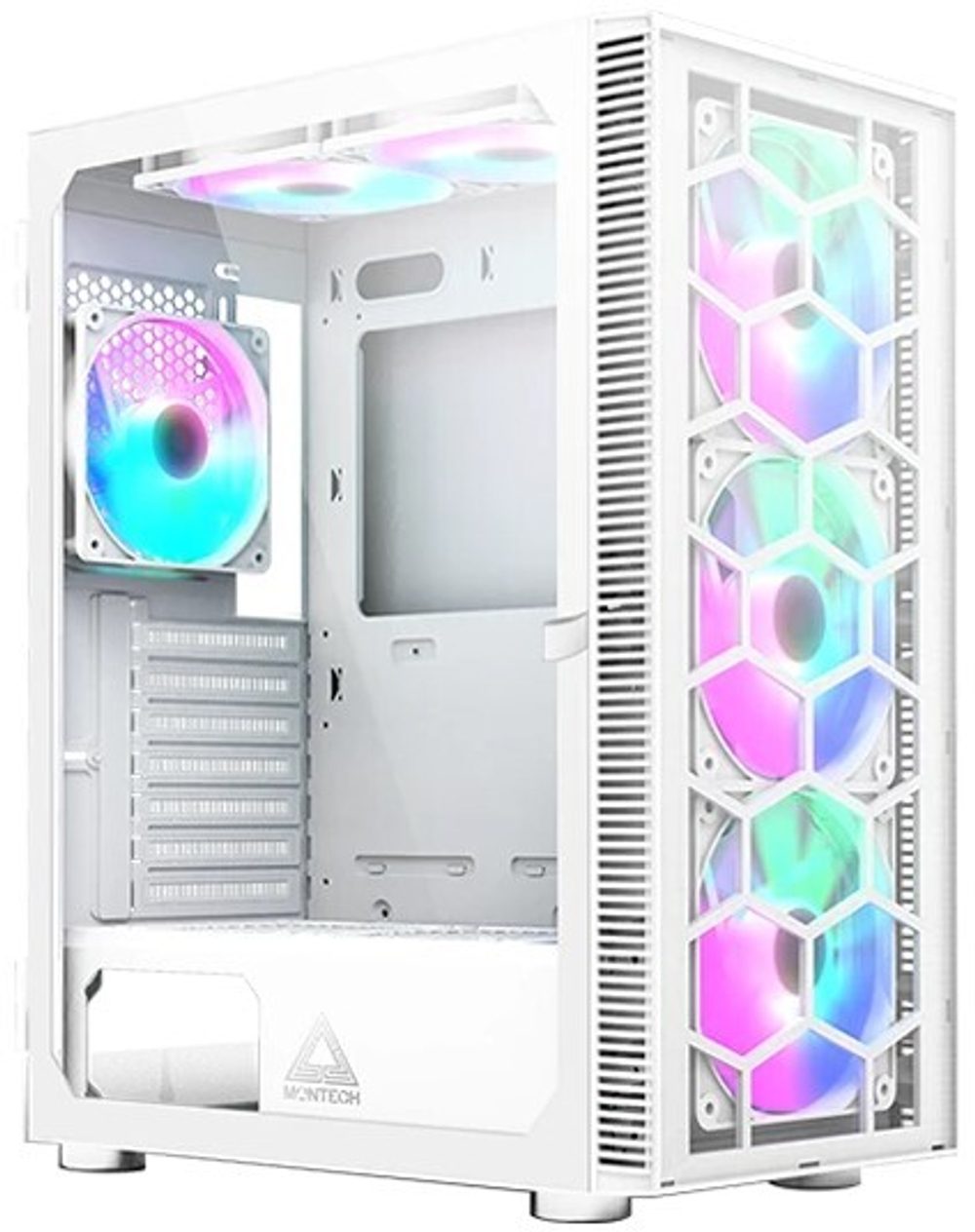 Корпус ATX Montech X3 GLASS White
