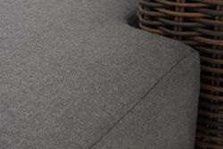 "Капри" кушетка из искусственного ротанга, цвет коричневый