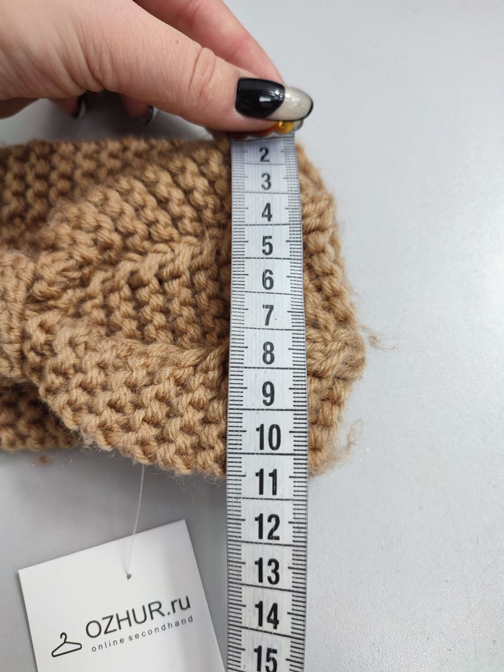 Повязка на голову шерстяная