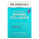 Dr. Mercola, Морской коллаген дикого вылова, без ароматизаторов, 15 пакетиков по 10 г (0,35 унции)