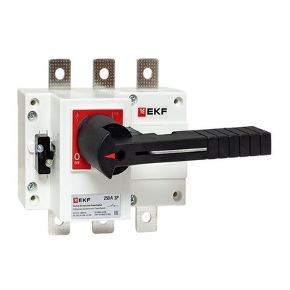 Рубильник-выключатель 250A 3P c рукояткой управления для прямой установки PowerSwitch EKF