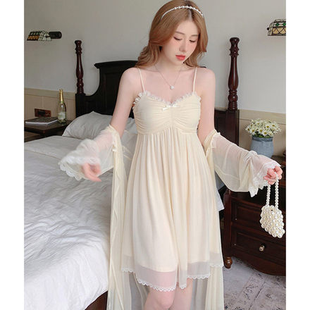 Пеньюар(винтаж) сорочка+халат ААА-08