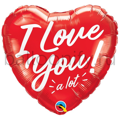 Фольгированная фигура, сердце, ILY Сердце красное классика,18" / 45СМ