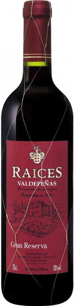 Вино Райсес Гран Резерва Вальдепеньяс DO Бодегас Фернандо Кастро Вино Райсес Гран Резерва Вальдепеньяс DO Бодегас Фернандо Кастро