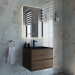 Тумба под раковину Vincea Luka 600 подвесная, 2 выкатных ящика soft-close, С.Oak