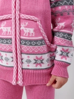 Кофта вязаная на молнии