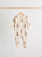 Комбинезон / Слип для малышей Next AW3-055, 4 шт., Коричневый, Молочный