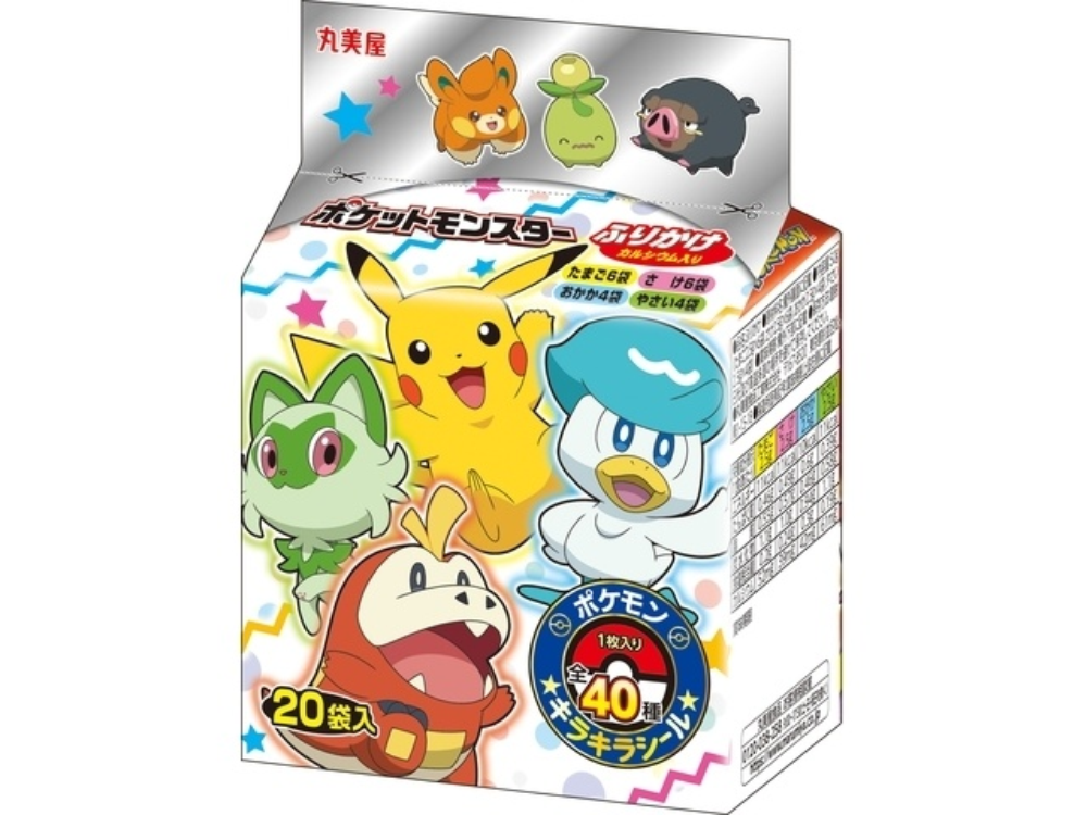 Фурикакэ присыпка к рису ассорти 4 вкуса Marumiya Pokemon