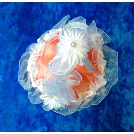 Подушечка для колец круглая с ручкой