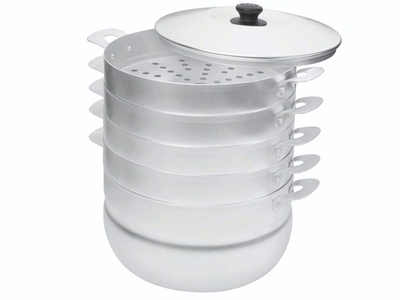 Манты-казан 6л 4 сетки алюминиевый