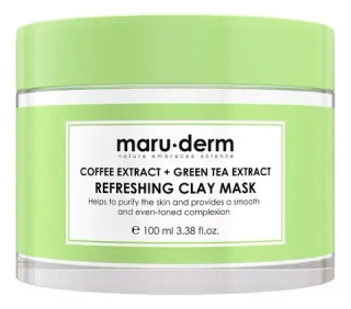 Maruderm, Глиняная маска Coffee Extract + Green Tea Extract Refreshing Clay Mask, 100 мл